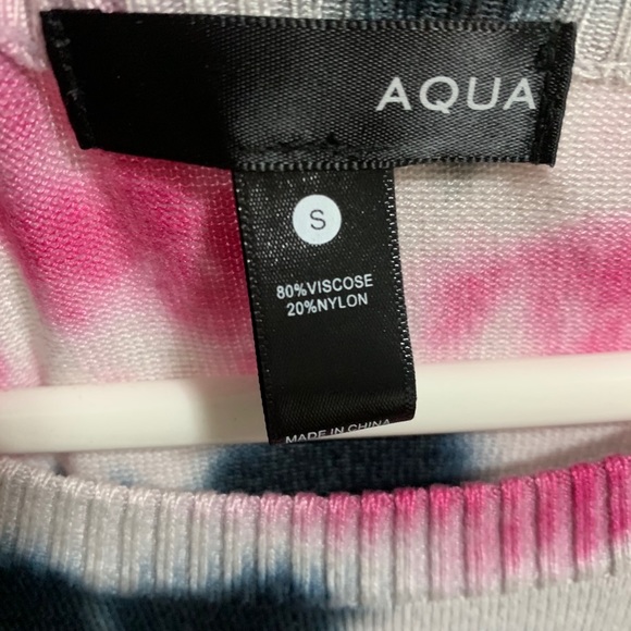 Aqua Tie Dye Sweater - Size Small - Picture 2 of 3